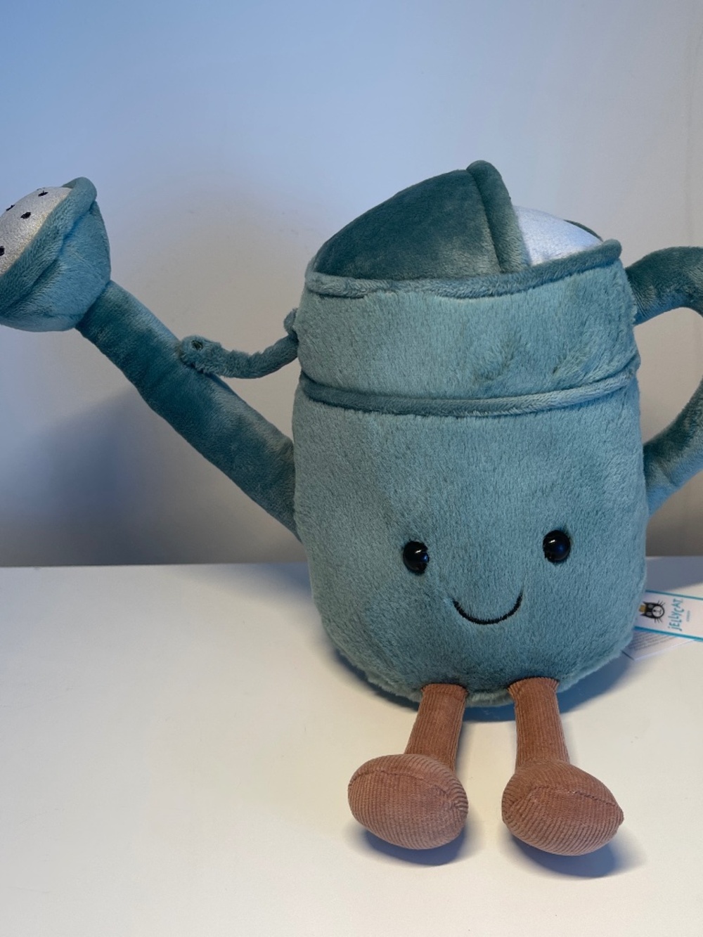 BNWT RARE Jellycat AMUSEABLES WATERING CAN Spring Soft Plush Toy Green garden
